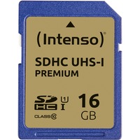 Intenso 3421470 hukommelseskort 16 GB SDHC UHS-I Klasse 10 16 GB, SDHC, Klasse 10, UHS-I, 90 MB/s, Class 1 (U1)