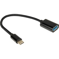 Inter-Tech 88885582 USB-kabel USB 3.2 Gen 1 (3.1 Gen 1) USB C USB A Sort, Adapter Sort, USB C, USB A, USB 3.2 Gen 1 (3.1 Gen 1), Sort