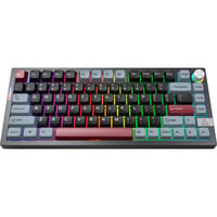 Montech MK PRO 75, Gaming-tastatur Sort/multi farvet, DE-layout, Gateron G Pro 3.0 Brun