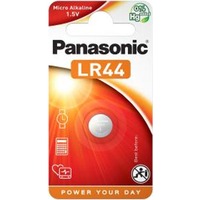 Panasonic LR-44EL Engangsbatteri Alkaline Sølv, Engangsbatteri, Alkaline, 1,5 V, 2 stk, 120 mAh, Metallic