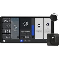 Shelly Wall Display X2 Black + Blu H&T, Kontrolpanel Sort