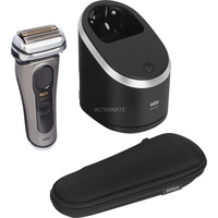 Braun Series 9 Pro+ 9565cc Wet & Dry Folie shaver Trimmer Metallic rustfrit stål/Sort, Folie shaver, Metallic, Batteri, Lithium-Ion (Li-Ion), 60 min., Kasse