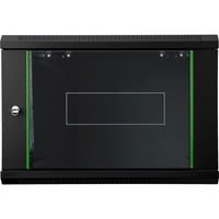 Digitus DN-19 07-U-EC-SW stativ 7U Vægmonteret stativ Sort, IT kabinet Sort, Vægmonteret stativ, 7U, 60 kg, Nøglelås, 15 kg, Sort