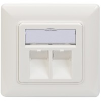 Digitus DN-93801-1 stikkontakt RJ-45 Hvid, Samledåse Hvid, RJ-45, Hvid, 80 mm, 5 mm, 80 mm