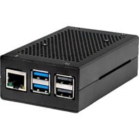 Joy-IT Aluminiumhus til Raspberry Pi 5, Boliger Sort