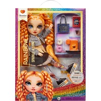 MGA Entertainment Rainbow High Sparkle & Shine Fashion Dolls- Clementine (Orange), Dukke Rainbow High Sparkle & Shine Fashion Dolls- Clementine (Orange), Mode dukke, Hunstik, 4 År, Dreng/Pige, 280 mm, Flerfarvet