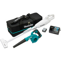 Makita Batteri-kombinationssæt CLX245SAX1, 12 Volt, Løvblæser Blå/Sort