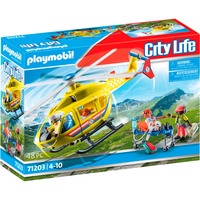 PLAYMOBIL City Life - Redningshelikopter, Bygge legetøj 