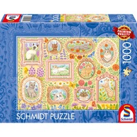 Schmidt Spiele Adelige katte i blomsterpragt, Puslespil 