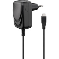 goobay 49529 oplader til mobil enhed Sort Indendørs Sort, Indendørs, Vekselstrøm, 5 V, 1 A, 1,5 m, Sort