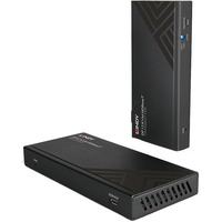 Lindy 150m Cat.6 KVM Extender, DisplayPort-udvidelse Sort