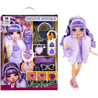 MGA Entertainment Rainbow High Creative Crystals Fashion Doll- Violet, Dukke Rainbow High Creative Crystals Fashion Doll- Violet, Mode dukke, Hunstik, 8 År, 280 mm, Flerfarvet