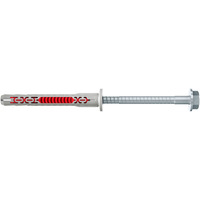 fischer Langskaftet rawlplug DuoXpand 8x80 FUS, Dyvel Lys grå/Rød