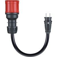 go-e Adapter til Gemini flex 22 kW, CEE rød trefaset 32A > husholdningsstik Sort