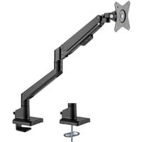 goobay Enkelt skærmholder med gasfjeder, Skærmbeslag Sort