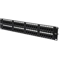 Digitus CAT 6, Cl. E, Patch Panel Sort, Cl. E, RJ-45, Sort, Galvaniseret stål, SECC, Stål, Reolmontering, 560 mm, 75 mm