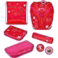 Herlitz SoftLight Plus Stars&Strips, Skoletasker Rød