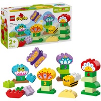 LEGO DUPLO Kreativ have og blomster, Bygge legetøj Byggesæt, 2 År, Plast, 45 stk, 652 g