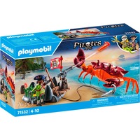PLAYMOBIL Pirater kamp mod den kæmpe krabbe, Bygge legetøj 