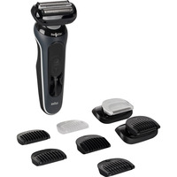 Procter & Gamble Series 6 62-G1650s, Shaver Sort, Folie shaver, Sort, Knapper, Batteri, Indbygget batteri, 60 min.