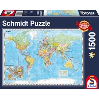 Schmidt Spiele 58289 puslespil 1500 stk Kort 1500 stk, Kort