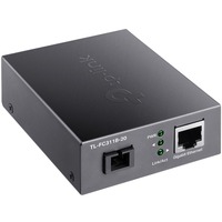 TP-Link TL-FC311B-20 netværksomformer til medie 1000 Mbit/s 1550 nm Enkeltilstand Sort, Audio/video sender 1000 Mbit/s, IEEE 802.3, IEEE 802.3ab, IEEE 802.3i, IEEE 802.3u, IEEE 802.3x, IEEE 802.3z, Gigabit Ethernet, 10,100,1000 Mbit/s, 1000 Mbit/s, SC