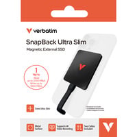 Verbatim SnapBack Ultra Slim SSD 1 TB, Solid state-drev Sort