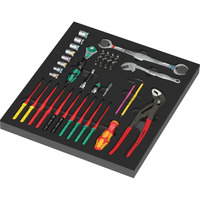 Wera Skumindsats Kraftform Kompakt Wartung Set 1, Værktøjssæt Sort/multi-coloured