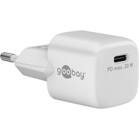 goobay USB-C hurtigoplader Nano, PD, GaN, 20 Watt Hvid