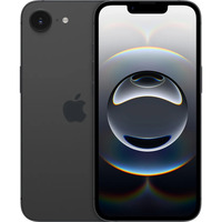 Apple iPhone 16e 128GB Renoveret, Mobiltelefon Sort