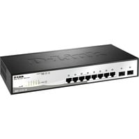 D-Link DGS-1210-10 Administreret L2 Gigabit Ethernet (10/100/1000) 1U Sort, Grå, Switch Administreret, L2, Gigabit Ethernet (10/100/1000), Fuld duplex, Stativ-montering, 1U