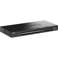 D-Link DGS-1530-28S/E netværksswitch Administreret L2 Sort Sort, Administreret, L2, Fuld duplex, Stativ-montering