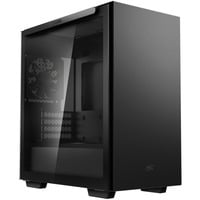 DeepCool MACUBE 110 Midi Tower Sort, Towerkabinet Sort, Midi Tower, PC, Sort, micro ATX, Mini-ITX, Acrylonitrilbutadienstyren, SPCC, Hærdet glas, Spil