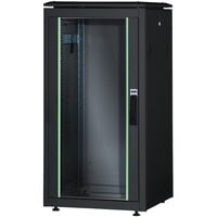 Digitus DN-19 26U-6/10-B-1 stativ Fritstående reol Sort, IT kabinet Sort, Fritstående reol, 26U, 800 kg, Rack skinner, Sort