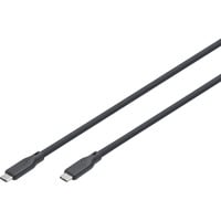 Digitus USB 3.2 Gen 1 silikone tilslutningskabel USB-C > USB-C Sort