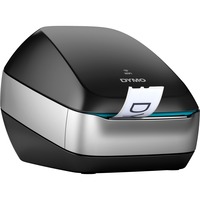 Dymo LabelWriter ™ Wireless, Etiketprinter Sølv/Sort, Direkte termisk, 600 x 300 dpi, Kabel & trådløs, Sort