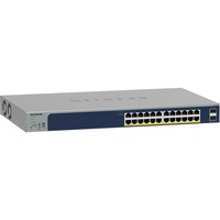 Netgear GS724TP Administreret L2/L3/L4 Gigabit Ethernet (10/100/1000) Strøm over Ethernet (PoE) Blå, Switch Blå, Administreret, L2/L3/L4, Gigabit Ethernet (10/100/1000), Fuld duplex, Strøm over Ethernet (PoE), Stativ-montering