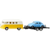 SIKU VW T1 with trailer and VW Beetle Bilmodelsæt Formonterede 1:50, Model køretøj Bilmodelsæt, Formonterede, 1:50, Ethvert køn, Metal, Plast, 3 stk