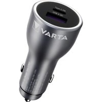 VARTA Oplader biloplader KFZ, USB-A + USB-C, 45 watt Sort