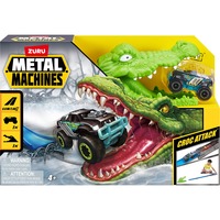 ZURU Metal Machines - Legetøjssæt Krokodilleangreb Racerbane + Bil 