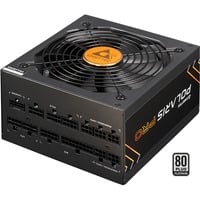Chieftec Polaris PRO 1300W enhed til strømforsyning 20+4 pin ATX ATX Sort, PC strømforsyning Sort, 1300 W, 100 - 240 V, 50/60 Hz, 15-8 A, Aktiv, 120 W