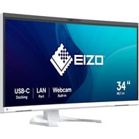EIZO FlexScan EV3450XC-WT computerskærm 86,6 cm (34.1") 3440 x 1440 pixel UltraWide Quad HD LCD Hvid, LED-skærm Hvid, 86,6 cm (34.1"), 3440 x 1440 pixel, UltraWide Quad HD, LCD, 5 ms, Hvid