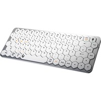 KeySonic Tastatur Sølv/Hvid, DE-layout, X-Type-Membran