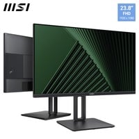 MSI Pro MP245PG computerskærm 60,5 cm (23.8") 1920 x 1080 pixel Fuld HD LCD Sort, LED-skærm Sort, 60,5 cm (23.8"), 1920 x 1080 pixel, Fuld HD, LCD, 4 ms, Sort