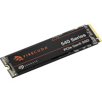 Seagate FireCuda 540 1 TB M.2 PCI Express 5.0 NVMe 3D TLC, Solid state-drev 1 TB, M.2, 9500 MB/s