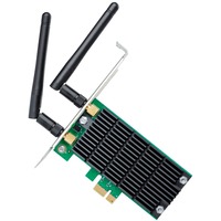 TP-Link Archer T4E Intern WLAN 867 Mbit/s, Wi-Fi-adapter Intern, Trådløs, PCI Express, WLAN, 867 Mbit/s, Sort, Grøn