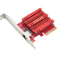 ASUS XG-C100C V3 Intern Ethernet 10000 Mbit/s, Netværkskort Intern, Ledningsført, PCI Express, Ethernet, 10000 Mbit/s, Rød