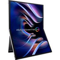 ASUS ZenScreen Fold OLED MQ17QH computerskærm 43,9 cm (17.3") 2560 x 1920 pixel Quad HD Sølv, OLED skærm Sølv, 43,9 cm (17.3"), 2560 x 1920 pixel, Quad HD, OLED, 0,2 ms, Sølv