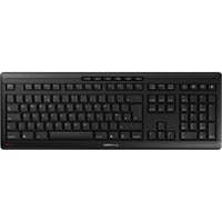 CHERRY Stream Wireless tastatur Universel RF trådløs + USB QWERTY UK engelsk Sort Sort, Layout i Storbritannien, SX teknologi, Fuld størrelse (100 %), Kabel & trådløs, RF trådløs + USB, QWERTY, Sort