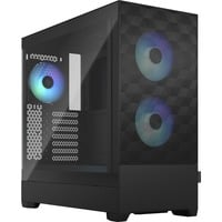 Fractal Design Pop Air Tower Sort, Towerkabinet Sort, Tower, PC, Sort, ATX, micro ATX, Mini-ITX, Stål, Hærdet glas, Flere